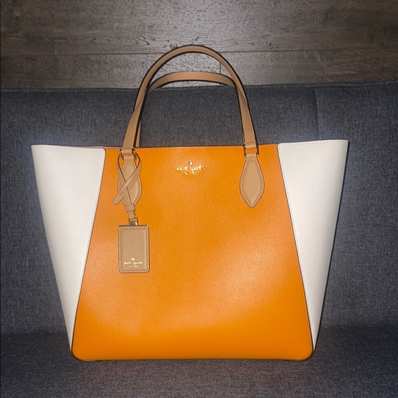 NWT Kate Spade Poppy Colorblock Large Tote - Picture 4 of 15